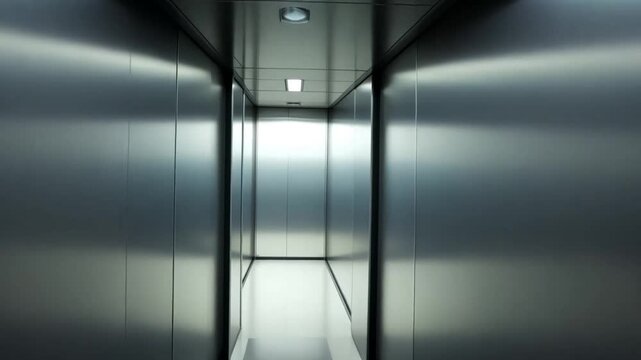 open door in a modern building