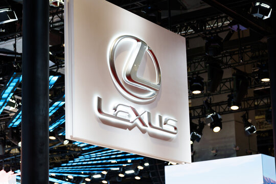 lexus logo at Shanghai International Automobile Industry Expo ,April 29, 2025 in shanghai china