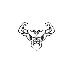 Strong muscle arm icon symbolizing fitness, strength, gym goals, bodybuilding, and motivation. Great for sports or health-themed designs