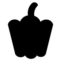 Capsicum Food Dish Glyph Icon