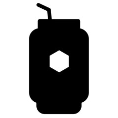 Obraz premium Drink Food Lunch Glyph Icon