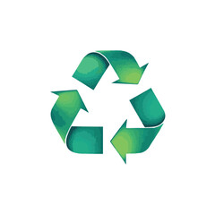 Obraz premium green recycle symbol