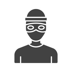 Bandit icon vector image. Suitable for mobile apps, web apps and print media.