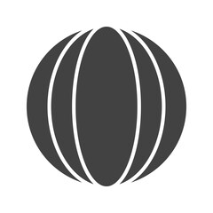 Ball icon vector image. Suitable for mobile apps, web apps and print media.