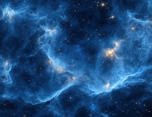 Obraz premium Blue Nebula Space Background