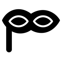 Mask Theater Costume Glyph Icon