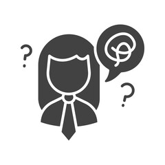 Confused icon vector image. Suitable for mobile apps, web apps and print media.