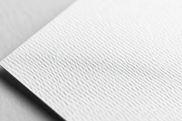Close-up of textured white paper showcasing fine details and subtle patterns in light