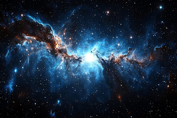 tranquil blue with central glow