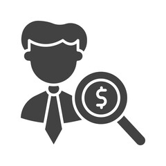 Find Investors icon vector image. Suitable for mobile apps, web apps and print media.