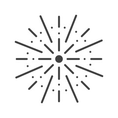 Fireworks icon vector image. Suitable for mobile apps, web apps and print media.