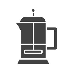 French Press icon vector image. Suitable for mobile apps, web apps and print media.
