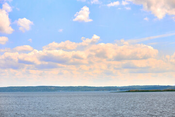 River big summer expanse.Resting,camping,relax