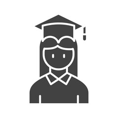 Graduate Student icon vector image. Suitable for mobile apps, web apps and print media.