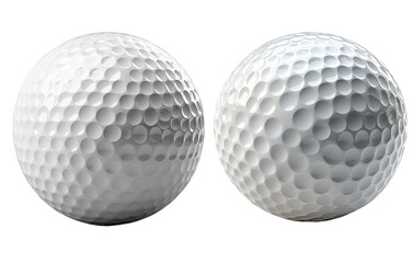 Golf ball isolated on a transparent background