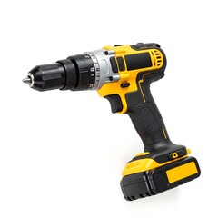 cordless drill isolated on white background