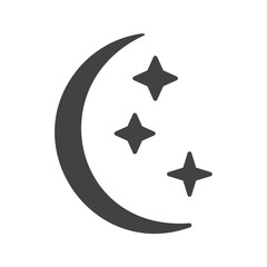 New Moon icon vector image. Suitable for mobile apps, web apps and print media.