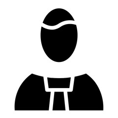 Fototapeta premium Employee Male Person Glyph Icon