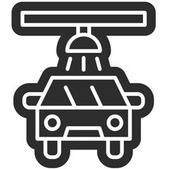 Car Wash glyph Icon