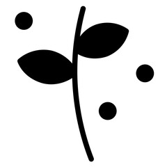 Nature Plant Beauty Glyph Icon