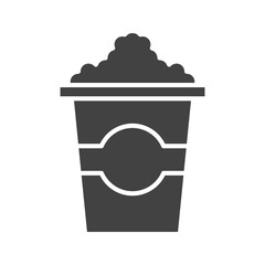 Popcorn icon vector image. Suitable for mobile apps, web apps and print media.