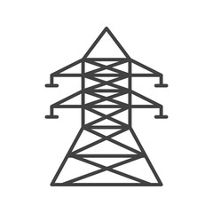 Power Line icon vector image. Suitable for mobile apps, web apps and print media.