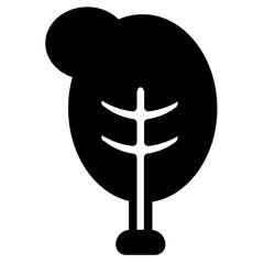 Tree Nature Leaf Glyph Icon