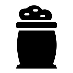 Branch Bag Grain Glyph Icon