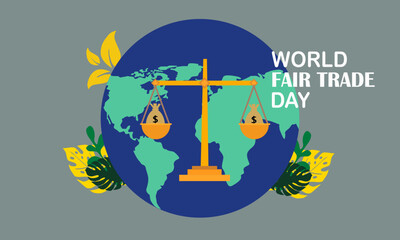 World Fair Trade Day Gray Background