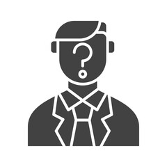 Unrecognizable Man icon vector image. Suitable for mobile apps, web apps and print media.