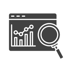 Web Analysis icon vector image. Suitable for mobile apps, web apps and print media.