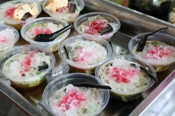 thai dessert on the table