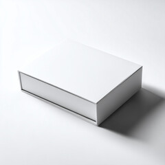 Fototapeta premium White Gift Box Product Packaging Mockup
