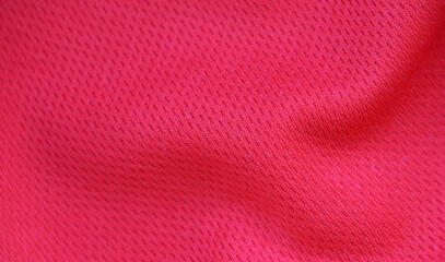Red football, basketball, volleyball, hockey, rugby, lacrosse and handball jersey clothing fabric texture sports wear background