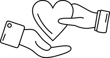 Outline Charity Icon