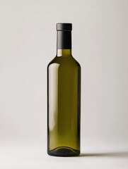 Olive oil bottle on clean white background