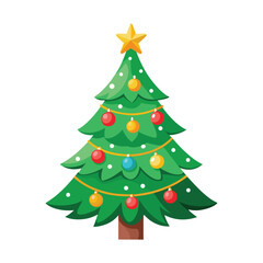 Fototapeta premium Christmas Tree Vector Illustration