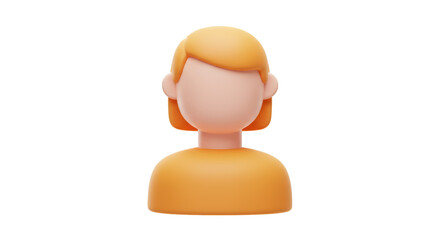 Isolated Faceless Avatar Character