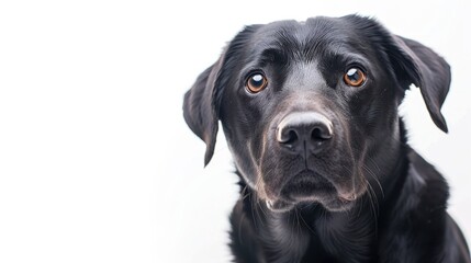Obraz premium The Black Labrador Portrait