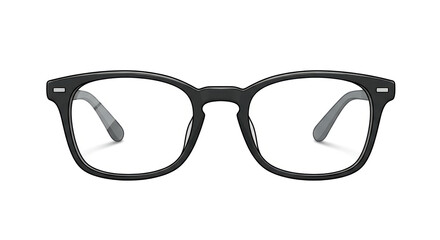 Fototapeta premium Isolated Stylish Black Framed Eyeglasses Front View