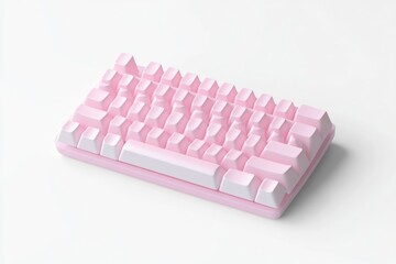 Pink keyboard, simple design