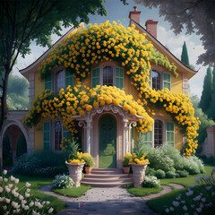 the house in the garden