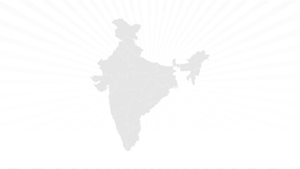 Obraz premium india map Background White grey soft