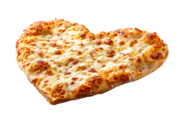 Heart-shaped cheesy pizza delight kitchen