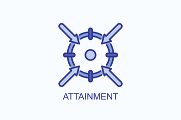 Attainment Icon Or Logo Isolated Illustration