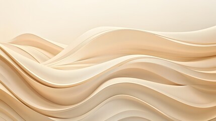 Obraz premium Elegant Beige Wave Abstract Background Design for Luxury Branding
