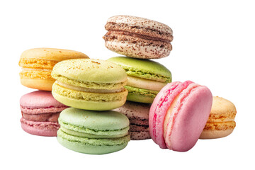 Fototapeta premium Bakery close-up colorful macaron treats