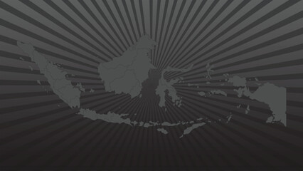 indonesia map dark background