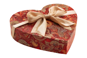 Gift box heart shape romantic decor studio