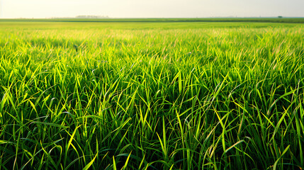 Fototapeta premium Green grass field